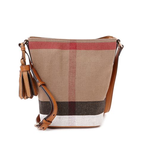 ashby burberry|burberry ashby canvas bucket bag.